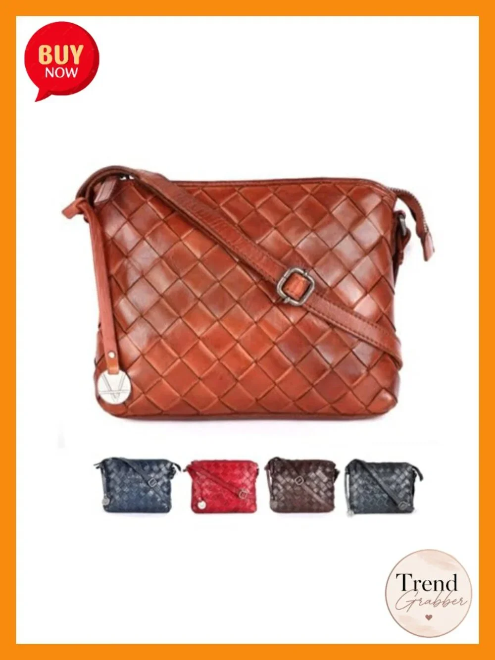 Genuine Leather Crossbody Sling Bag for Women Casual Shoulder Purse